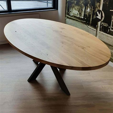 ≥ Ovale eiken tafel — Tafels .